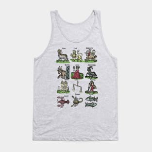 Signs of the Zodiac - Medieval Astrology: Tank Top